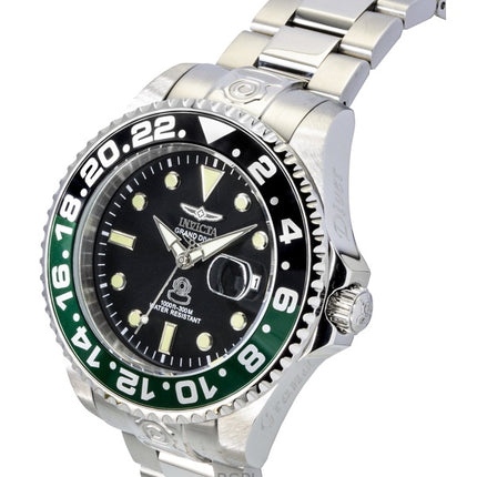 Invicta Pro Diver rustfrit stål sort urskive quartz dykkerur 21866 300M herreur