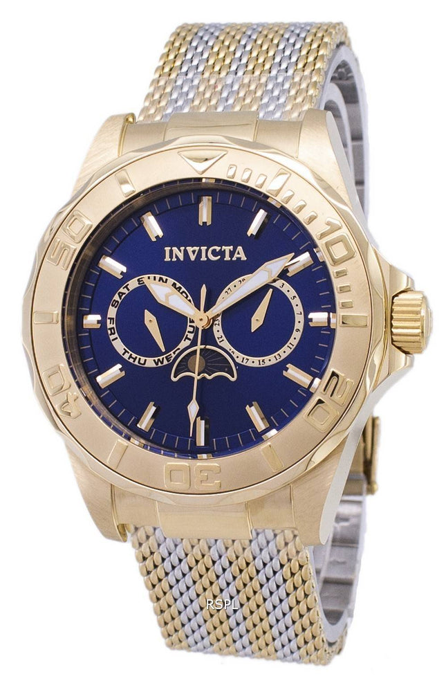 Invicta Pro Diver 24993 Moon fase Analog Quartz Herreur