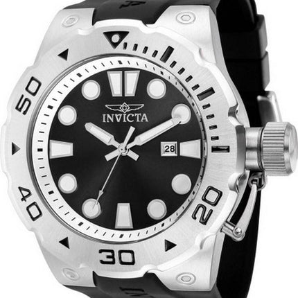 Invicta Pro Diver Silikone Black Dial Quartz 36996 100M herreur