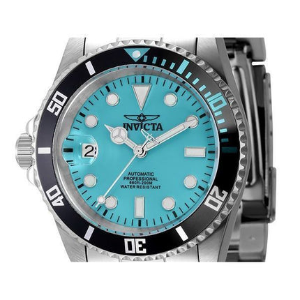 Invicta Pro Diver Lefty rustfrit stål turkis skive automatisk dykker 44045 200M herreur
