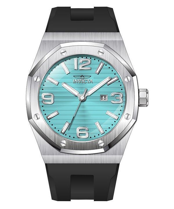 Invicta Huracan silikone rem turkis urskive Quartz 45773 100M herreur