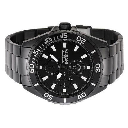 Invicta Ocean Voyage Chronograph rustfrit stål Black Dial Quartz 46284 herreur