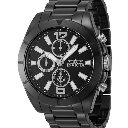 Invicta Ocean Voyage Chronograph Keramisk armbånd Black Dial Quartz 46298 100M herreur