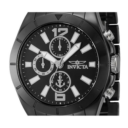 Invicta Ocean Voyage Chronograph Keramisk armbånd Black Dial Quartz 46298 100M herreur