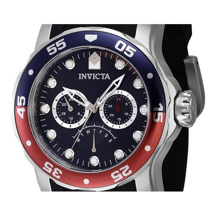 Invicta Pro Diver Retrograde GMT Pepsi Bezel Blue Dial Quartz 46968 100M herreur