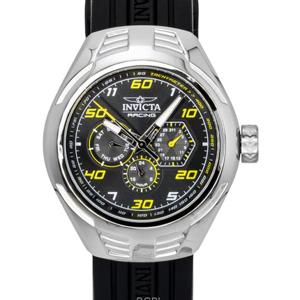 Invicta Racing Silikonerem Sort Urskive Quartz 47724 Herreur