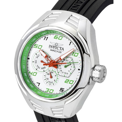 Invicta Racing Silikonerem Sølv Skive Quartz 47726 Herreur