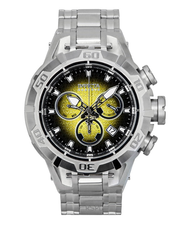 Invicta Reserve Ocean Warrior Chronograph gul og sort urskive kvarts 47848 100M herreur