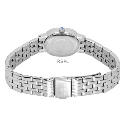 Invicta Angel Crystal Accents rustfrit stål sølv urskive kvarts 48134 dameur