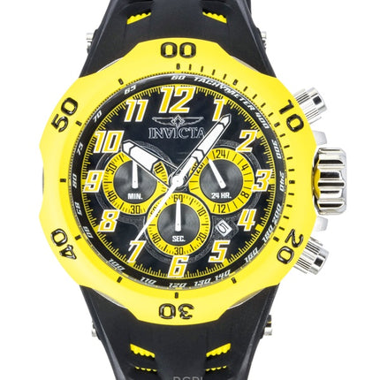 Invicta Venom Hydra GMT Kronograf Silikonerem Sort Skive Quartz 48236 200M Herreur