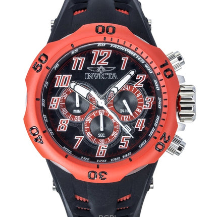 Invicta Venom Hydra GMT Kronograf Silikonerem Sort Skive Quartz 48237 200M Herreur