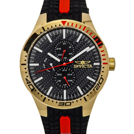 Invicta Racing Silikonerem Sort Urskive Quartz 48872 Herreur