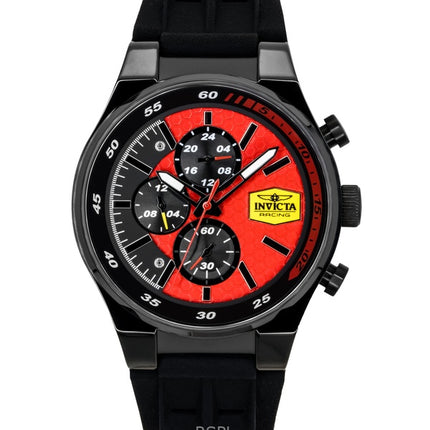 Invicta Racing Chronograph Silikonerem Rød Skive Quartz 48877 Herreur