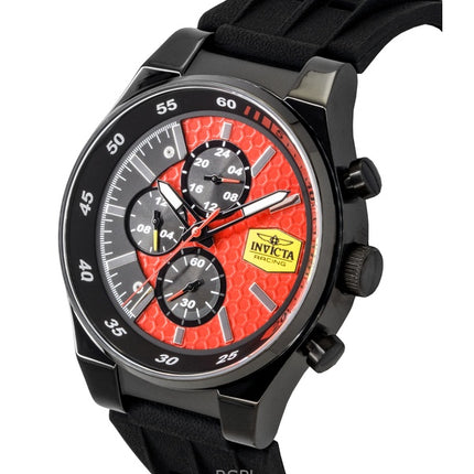 Invicta Racing Chronograph Silikonerem Rød Skive Quartz 48877 Herreur