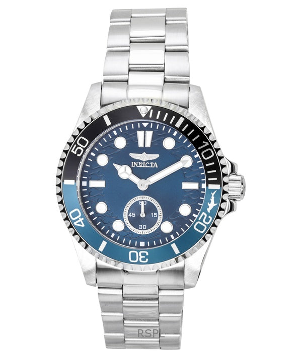 Invicta Pro Diver rustfrit stål blå urskive Batman bezel quartz 49432 100M herreur