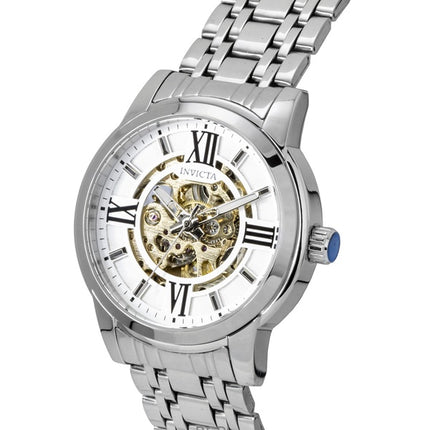 Invicta Objet D Art Stainless Steel Silver Skeleton Dial Automatic 69133 Men's Watch
