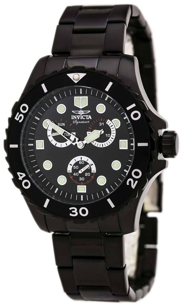 Invicta signatur II sort urskive Chronograph 7369 Herreur