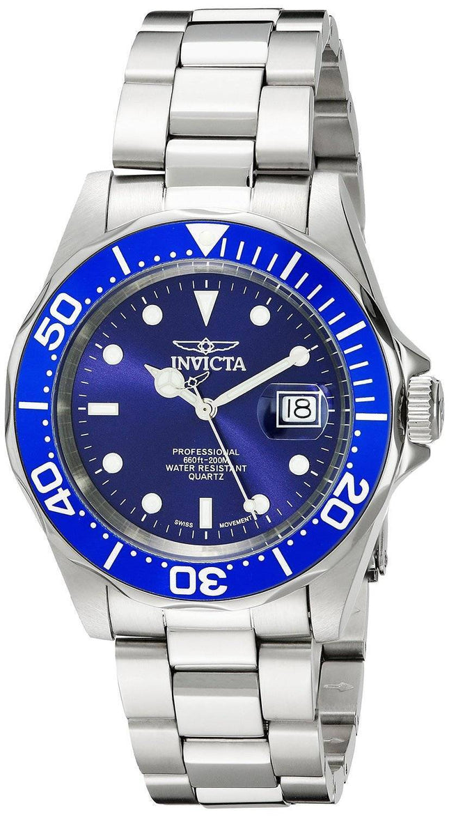 Invicta schweiziske Pro Diver 200M blå urskive INV9308/9308 Herreur