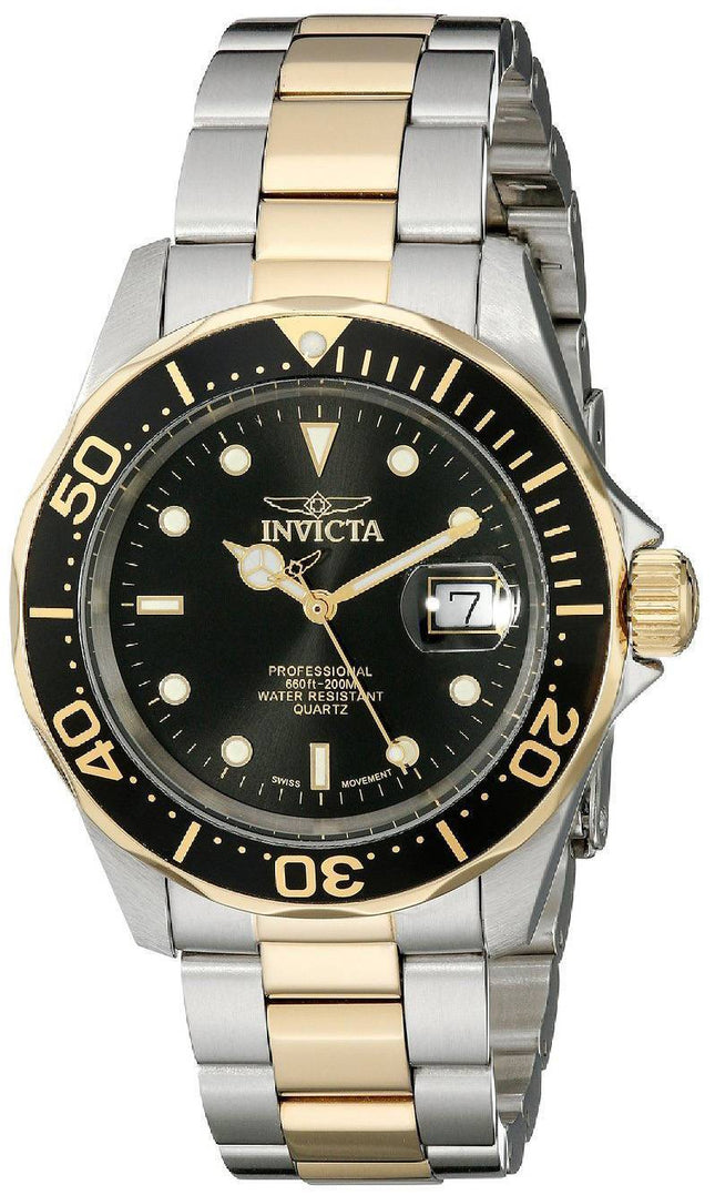 Invicta schweiziske Pro Diver 200M sort urskive INV9309/9309 Herreur