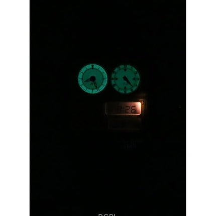 Citizen Analog Digital Dual Time rustfrit stål Grøn skive Quartz JG2147-85X herreur