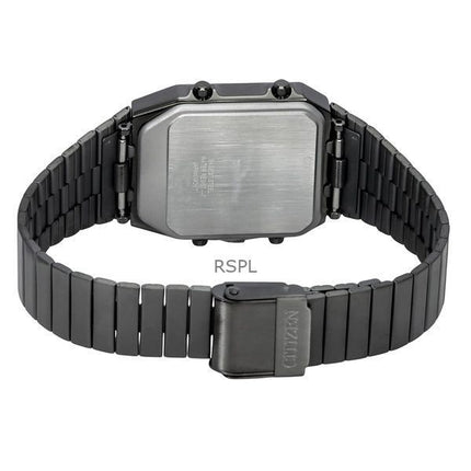 Citizen Analog Digital Dual Time rustfrit stål Grøn skive Quartz JG2147-85X herreur