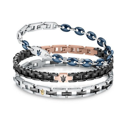 Maserati Jewels sort rustfrit stål JM422ATZ13 armbånd til mænd