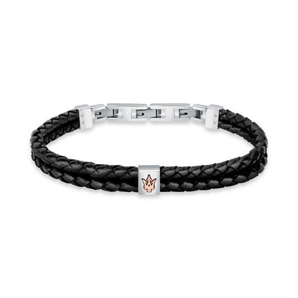 Maserati Jewels genbrugslæder og rustfrit stål armbånd JM422AVE13 til mænd