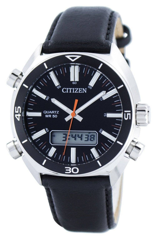 Borger kvarts Alarm Chronograph Analog Digital JM5460-01E Herreur