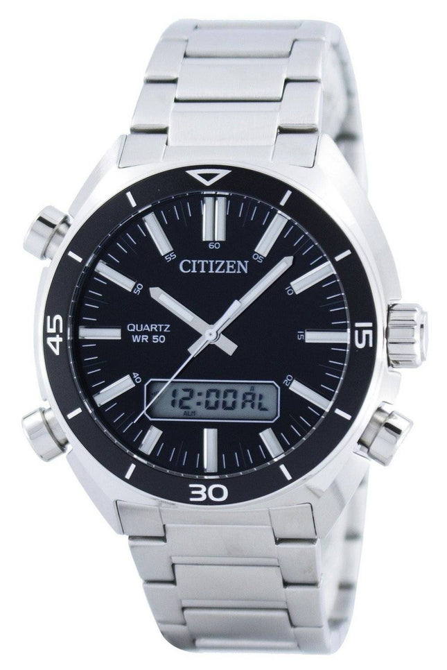 Borger kvarts Alarm Chronograph Analog Digital JM5460-51E Herreur
