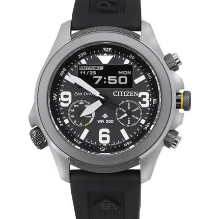 Citizen Promaster Land 35-års jubilæumskronograf Black Dial Eco-Drive JV1007-07E 200M herreur