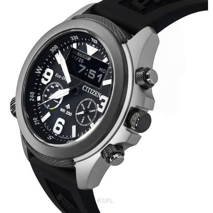 Citizen Promaster Land 35-års jubilæumskronograf Black Dial Eco-Drive JV1007-07E 200M herreur