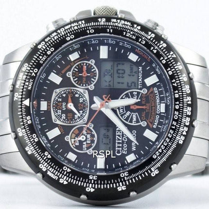 Citizen Promaster Skyhawk Titanium Eco-Drive Radio kontrolleret verden tid JY0080-62E Herreur