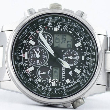 Citizen Promaster Sky Pilot Titanium Eco-Drive Radio kontrolleret verden tid JY8020-52E Herreur