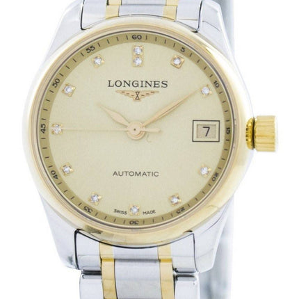 Longines Master Collection automatisk Diamond Accent L2.128.5.37.7 kvinders Watch