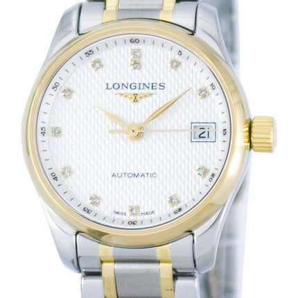 Longines Master Collection automatisk Power Reserve Diamond Accent L2.128.5.77.7 kvinders Watch