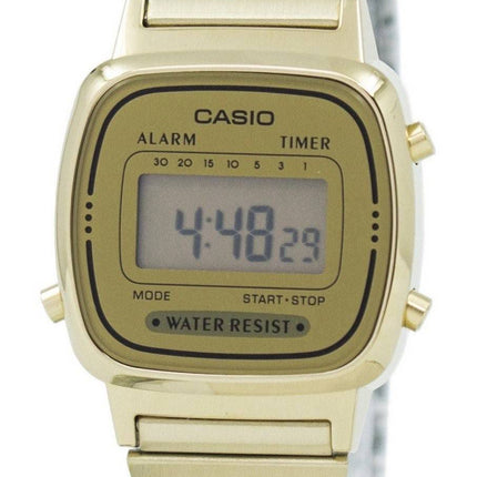 Casio Digital rustfrit stål Alarm-Timer LA670WGA-9DF LA670WGA-9 kvinders ur