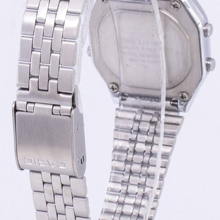 Casio Digital kvarts rustfrit stål Illuminator LA680WA-7DF LA680WA-7 kvinders ur