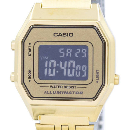 Casio ungdom Vintage Illuminator Alarm Digital LA680WGA-9B kvinders ur