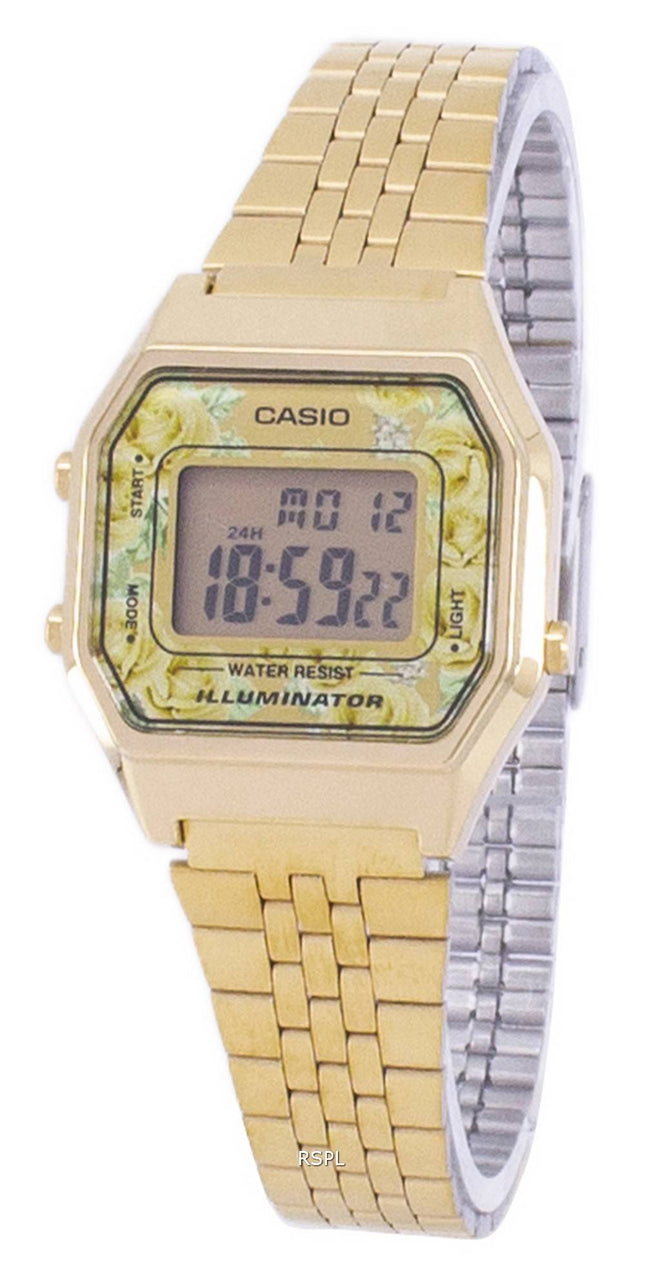 Casio Vintage ungdom Illuminator Digital LA680WGA - 9C kvinders ur