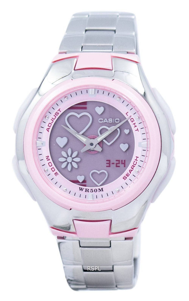 Casio Poptone verden tid Analog Digital LCF-10D-4AV LCF10D-4AV kvinders Watch