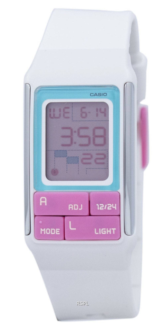 Casio Poptone dobbelt tid Alarm Digital LDF-51-7 C LDF51 - 7C kvinders ur