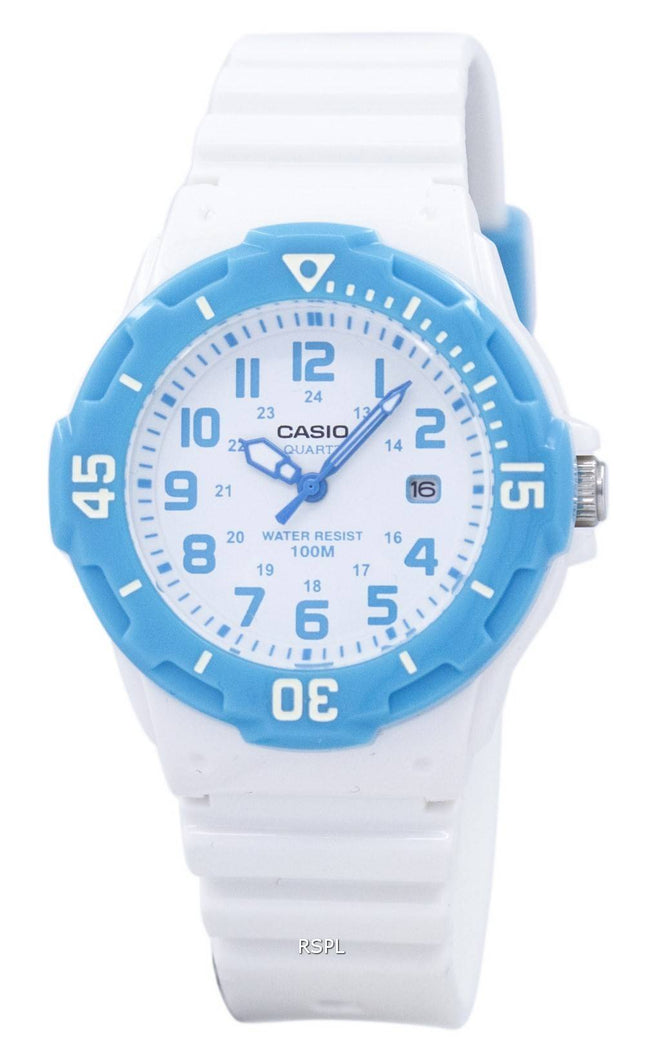 Casio Analog hvid skive LRW-200H-2BVDF LRW-200H-2BV kvinders ur