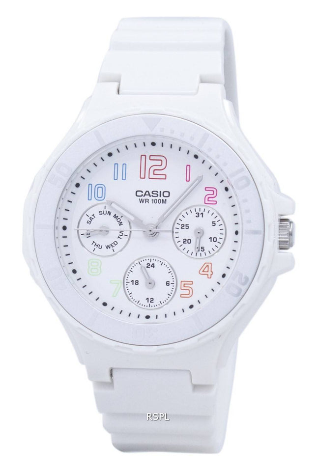 Casio analog hvid harpiks rem LRW-250H-7BVDF LRW-250H-7BV damer ur