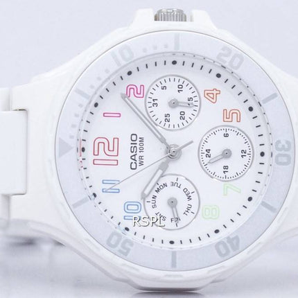 Casio analog hvid harpiks rem LRW-250H-7BVDF LRW-250H-7BV damer ur