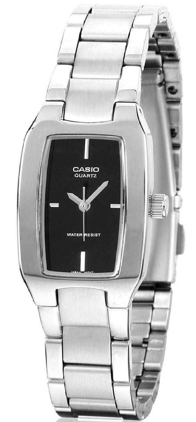 Casio Enticer Analog sort urskive LTP-1165A-1CDF LTP-1165A - 1C kvinders ur