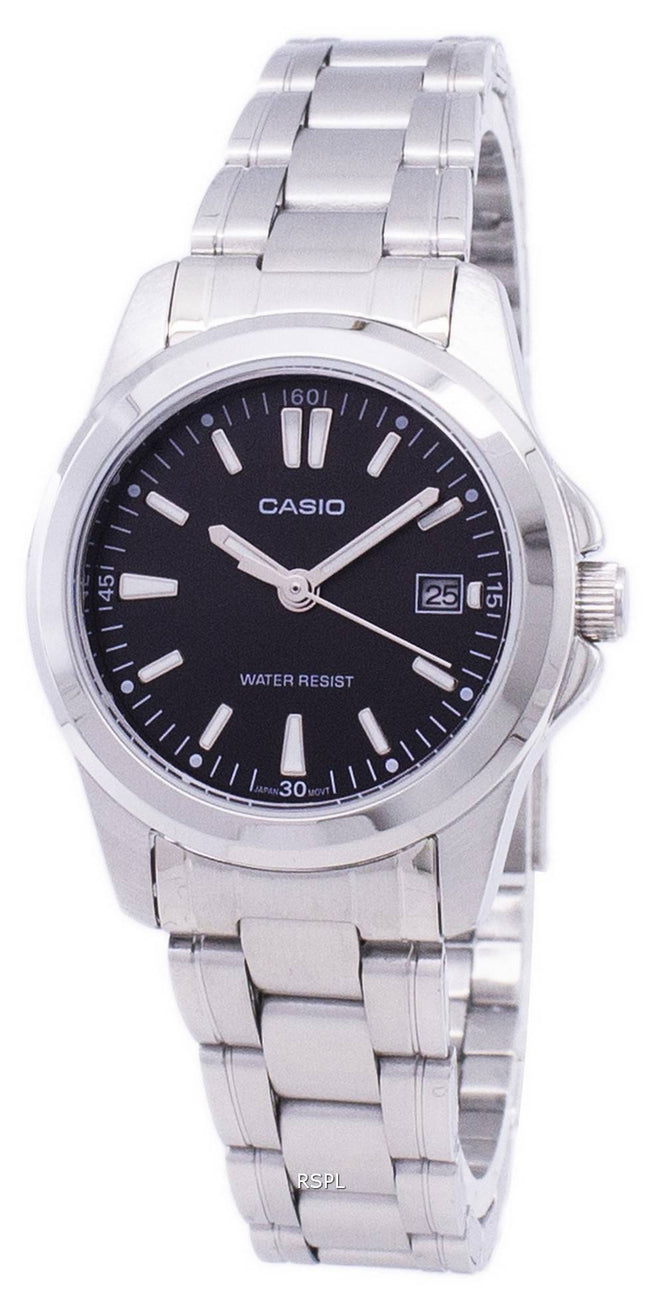 Casio Analog Quartz Black Dial LTP-1215A-1A2DF LTP-1215A-1A2 kvinders ur