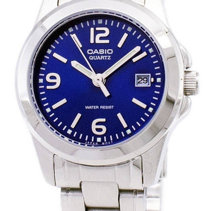 Casio Analog Quartz blå urskive LTP-1215A-2ADF LTP-1215A-2A kvinders ur