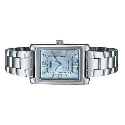 Casio standard analog rustfrit stål perlemorskive Quartz LTP-1234DS-2A dameur
