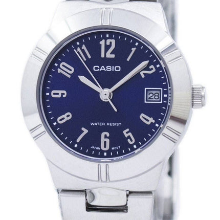 Casio Analog Quartz blå urskive LTP-1241D-2A2DF LTP-1241D-2A2 kvinders ur