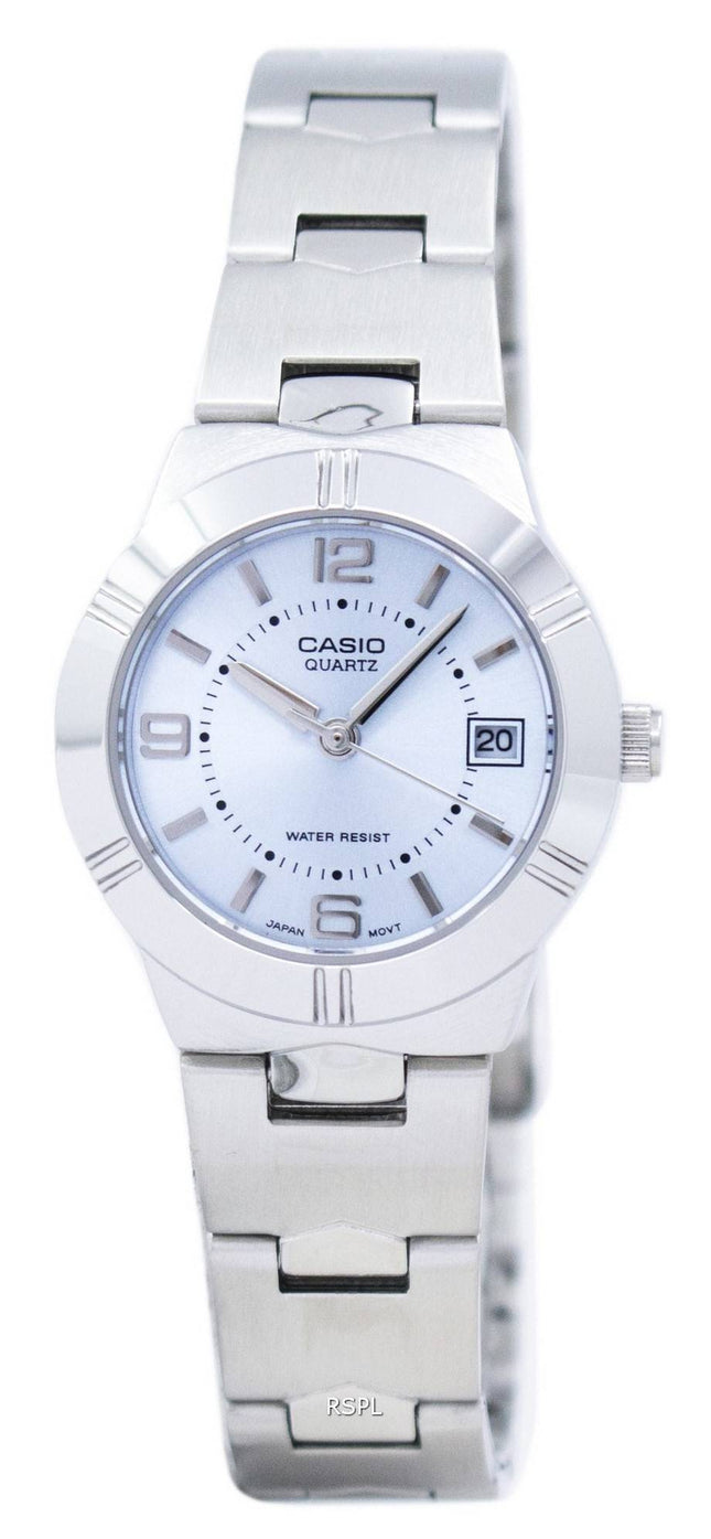 Casio Enticer Analog Quartz blå urskive LTP-1241D-2ADF LTP-1241D-2A kvinders ur